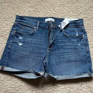 NWT LOFT Women's Blue Denim Shorts Size 27